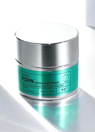 Крем для лица с пдрн и микро-голками vt cosmetics pdrn reedle shot cream, 50 мл