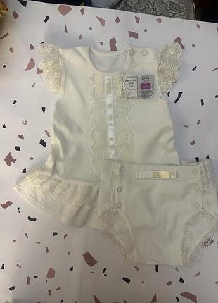 Комплект дитячий новий плаття боді трусики