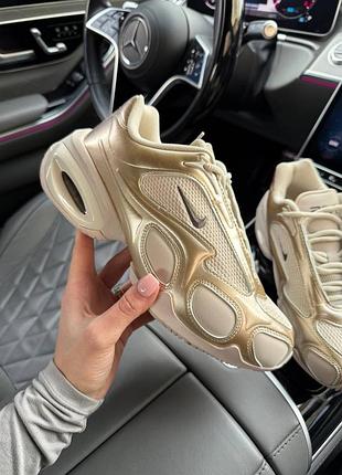 Крутезні жіночі кросівки nike air muse silver desert sand нюдові золотисті