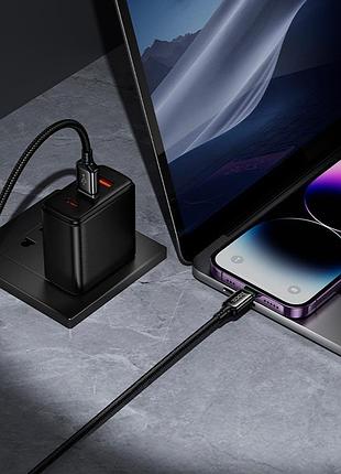 Кабель hoco x127 lightning - usb data cable 12w 1m черный 3