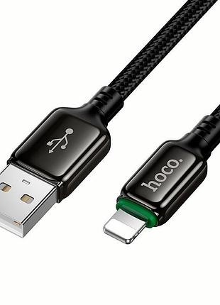 Кабель hoco x127 lightning - usb data cable 12w 1m черный 6