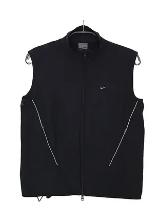 Nike женский жилет размер s черный рефлективные вставки