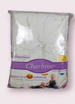 Простинь детская белая charbino на резинке, 70×140 см