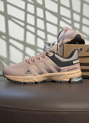 Женские кроссовки adidas marathon peach grey