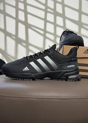 Мужские кроссовки adidas marathon dark grey white