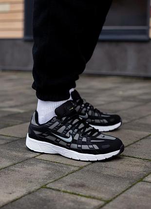 👟 кроссовки nike p-6000 black white / наложка bs👟