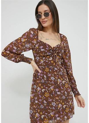 Платье шифоновое в цветочный принт