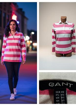 Комфортное хлопковое поло в поло культового шведского бренда gant