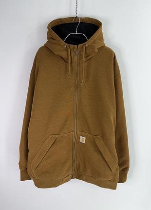Carhartt rain defender loose fit midweight thermal-lined full-zip hoodie jacket xl size