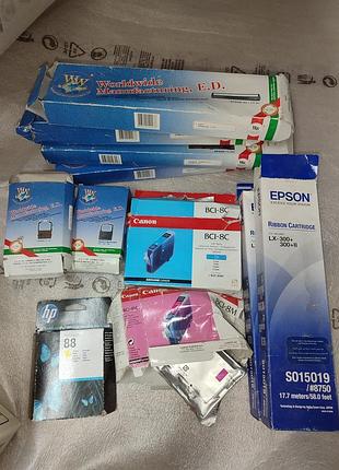 Картриджі різні epson,hp,canon,xerox,
