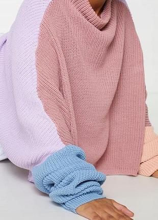 Різнокольоровий джемпер oversize 6