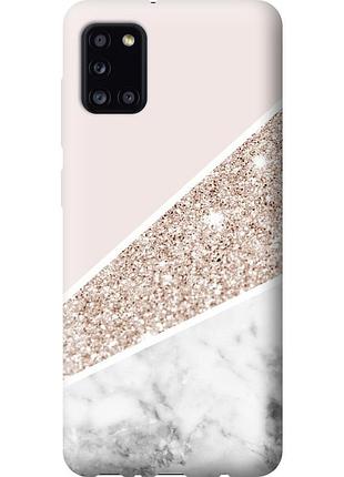 Чехол силиконовый на телефон samsung galaxy a31 a315f пастельный мрамор "4342u-1908-58250"