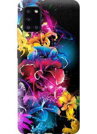 Чехол силиконовый на телефон samsung galaxy a31 a315f абстрактные цветы "511u-1908-58250"