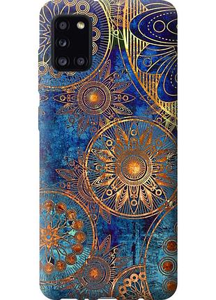 Чехол силиконовый на телефон samsung galaxy a31 a315f золотой узор "678u-1908-58250"