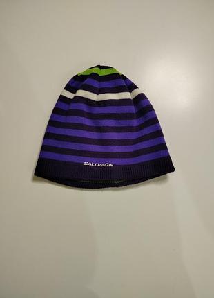 Двух стороння шапка salomon