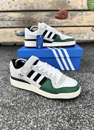 Adidas forum low адидас серые и зеленые