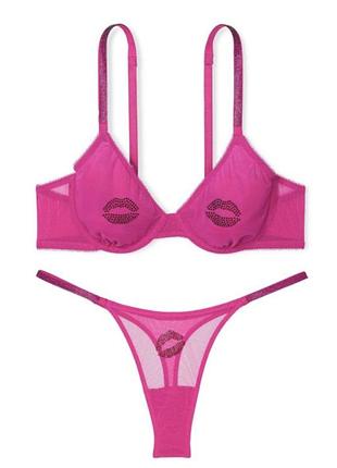 Комплект білизни victoria’s secret бюстгальтер 36b + стрінги m