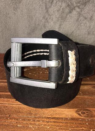 Superdry vintage leather power belt ремень кожаный y2k (обхват 88-103)