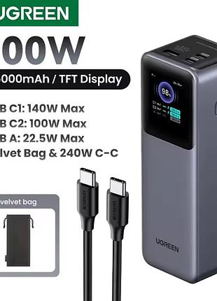 Павербанк ugreen 200w nexode 25000mah pb722 grey