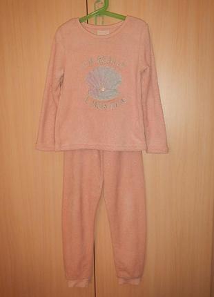 Флисовая пижама primark p.128-134см(8-9роков)