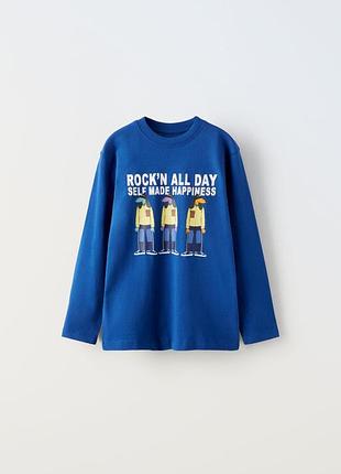 Лонгслів дитячий 130см, 130см, 140см, zara, 6-7р, 8-9років, 9-10р, реглан для хлопчика, кофта для хлопчика, футболка з довгим рукавом дитяча