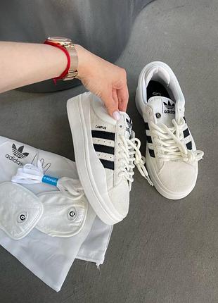 Adidas campus x bad bunny white black