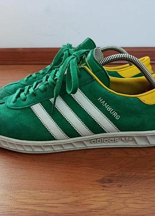 Кроссовки adidas hamburg green yellow (bb5299) размер 44