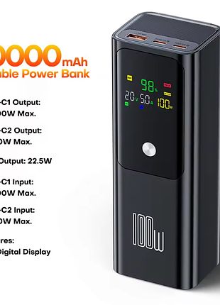 Павербанк qoovi 100w 20000mah q-100w black