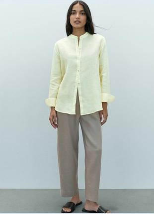 Брюки с защипами massimo dutti