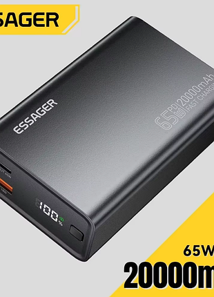 Павербанк essager 65w 20000mah f2014 edy65-ld01-z black