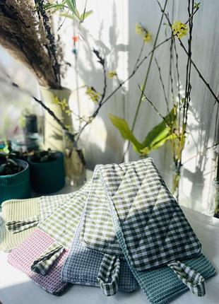 🍽 довга прихватка-рушник · кухонний текстиль · 2 в 1 · ручна робота