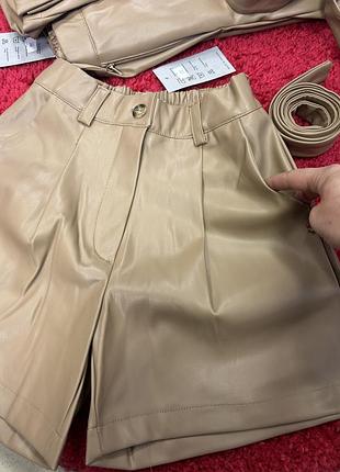 Шорты кож зам🤎🤎🤎 3