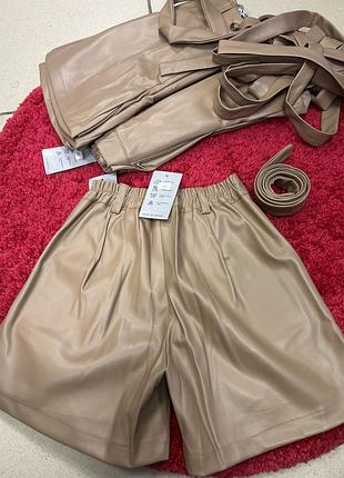 Шорты кож зам🤎🤎🤎 4