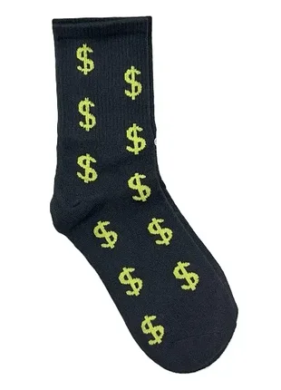Носки мужские "$" черные