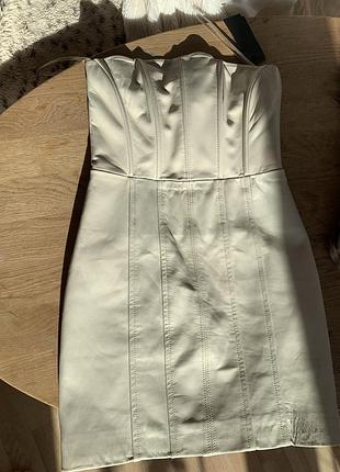 Шкіряна сукня lamarque, xs, 100% lamb leather, нова з біркою