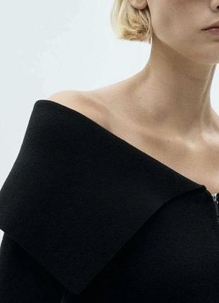 Джемпер з відкритими плечима mango 4