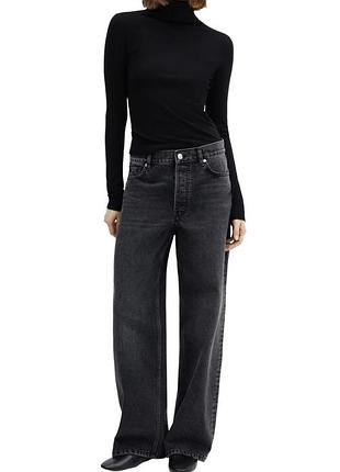 Джинсы wide leg ф.mango