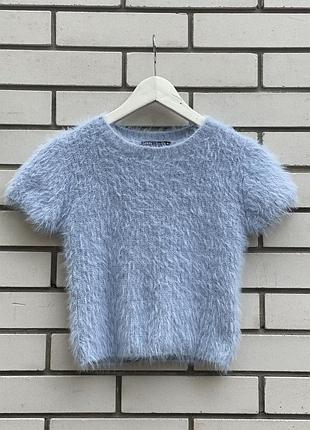 Пухнастий светр zara 6