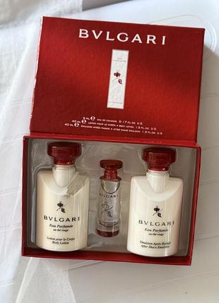 Bvlgari булгарі набір лосйони по 30 мл і парфум 5 мл