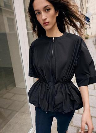 Куртка балон жіноча чорна zara new
