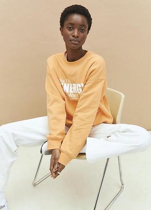 Світшот з бавовни на легкому флісі  h&m m/l