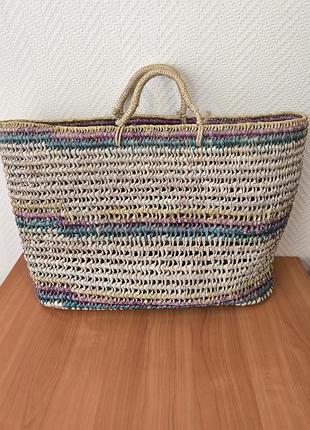 Соломенная сумка корзины