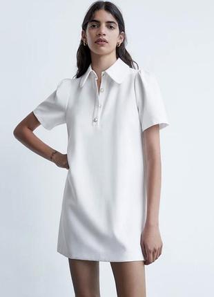 Легка сукня zara, розмір m, білого кольору