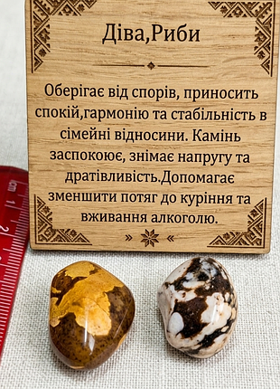 Камень предохраняет яшма cappuccino для знака девы и рыбы.