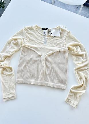 Кофта zara лонгслів жіночий одяг топ old money светр