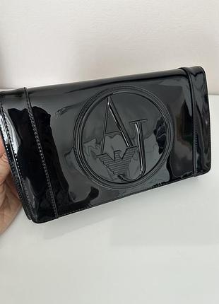 Клатч лаковий armani 5