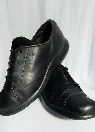 Женские кожаные комфортные туфли clarks