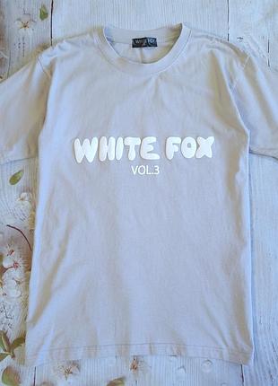 Коттоновая футболка white fox на размер l-м. оригинал