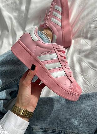 Кеди adidas superstar pink