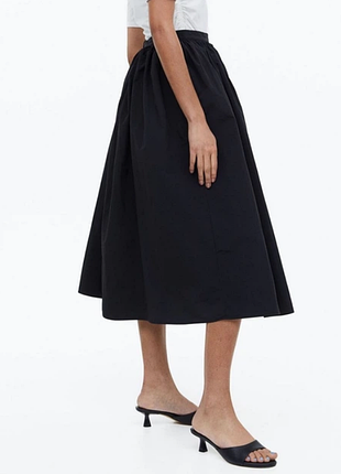 Нова нейлонова чорна спідниця h&amp;m